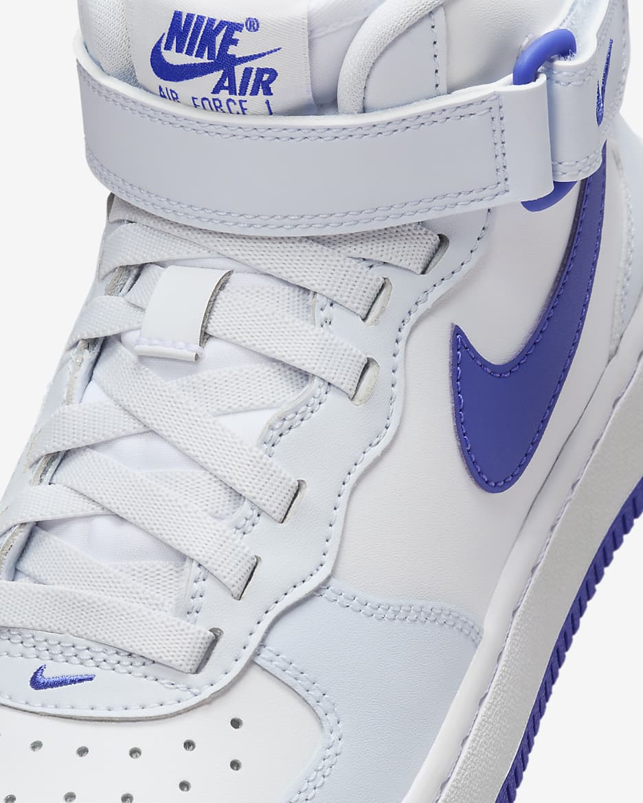 Nike air force 1 mid gs white online